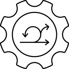 Agile facilitation Concept, Sprint Process Vector Color Icon Design, Software and web development symbol on white background, Computer Programming and Coding stock illustration