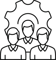 Programmer Group Concept, Project Team Vector Color Icon Design, Software and web development symbol on white background, Computer Programming and Coding stock illustration