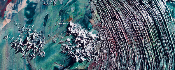 Colorful abstract painting background. Modern motif visual art .Intensive multicolor mix of oil...