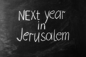 The very last words of the traditional Seder are next year in Jerusalem