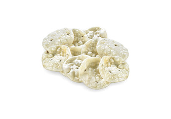 Rice Papad, Jeera, Cumin Seeds, Khichiya papad isolated on white background, Papadum, Pudina Leaves, Masala Papad, Chokha papad