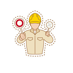 OK　了解　人物　仕事　作業員　　