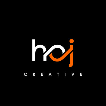 HOJ Letter Initial Logo Design Template Vector Illustration