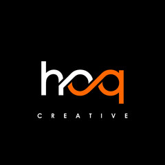 HOQ Letter Initial Logo Design Template Vector Illustration