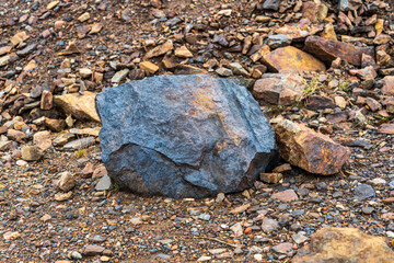 Close up of a large piece of iron ore