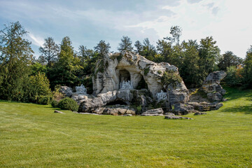 Grotte des Bains d’Apollon, jardin du château de Versailles, Yvelines 
