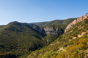 Fototapeta na wymiar Mediterranean mountains in Valencia (Spain)