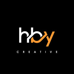 HBY Letter Initial Logo Design Template Vector Illustration