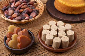 Typical brazilian june festival food. Festa junina