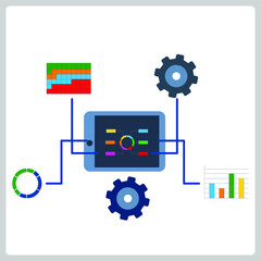 Vector illustration for Analysis EPS10