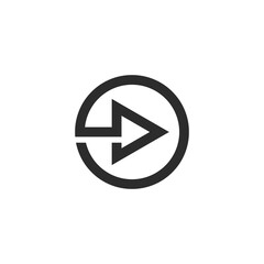 play button arrow  icon vector illustration design
