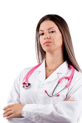 young beautiful doctor woman