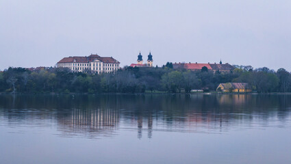 Old Lake of Tata town in Hungary