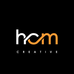 HCM Letter Initial Logo Design Template Vector Illustration