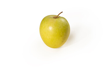 green apple on white background