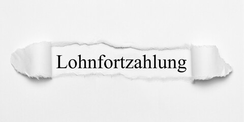 Obraz premium Lohnfortzahlung