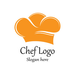 hat chef logo template vector illustration