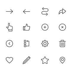 12 Universal icon for your project. vector illustration