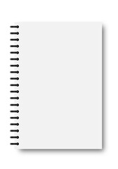 realistic mockup of a notebook on a spring