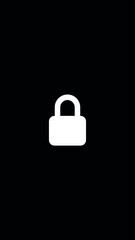 closed padlock icon editable vector