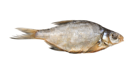 Dried bream isolated on white background