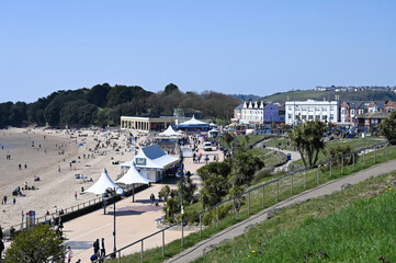 Barry Island seafront in Wales, UK