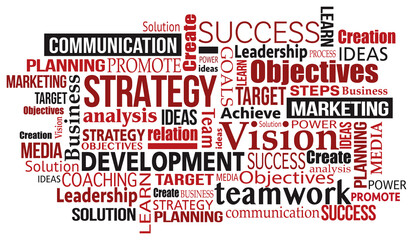 marketing business success concept word tag