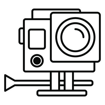 Action camera icons . Action camera pack symbol vector elements for infographic web.