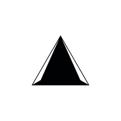 Fototapeta premium triangle figure on paper with folds