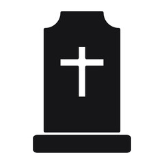 Tombstone icons. gravestone symbol vector elements for infographic web.