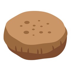 Pita bread icon. Isometric of Pita bread vector icon for web design isolated on white background