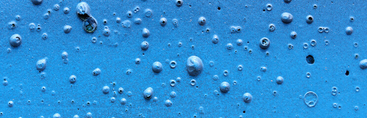 blue grunge painted wall background 