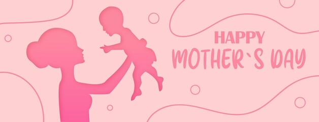 happy mother`s day banner