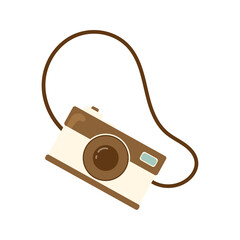 Brown retro camera