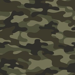 military camouflage green. vector seamless print. army camouflage for clothing or printing