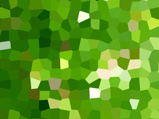 Fototapeta na wymiar Mosaic in shades of spring green