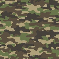 Fototapeta premium green Camouflage background. Seamless pattern.Vector. Outdoor images.