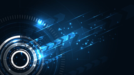 Technology background Hi-tech communication concept innovation abstract background vector illustration