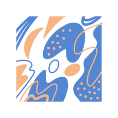 Obraz premium Abstract geometric background in yellow and blue