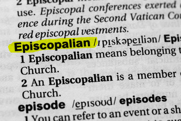 Highlighted word episcopalian concept and meaning