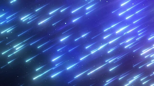 流星が流れる宇宙の背景素材