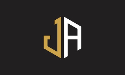 JA and AJ or J and A Abstract Letter Mark Logo Template for Business
