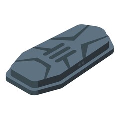 Modern car roof box icon. Isometric of Modern car roof box vector icon for web design isolated on white background