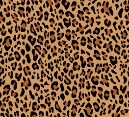 Abstraction leopard seamless pattern, trendy print. Vector illustration for textiles.