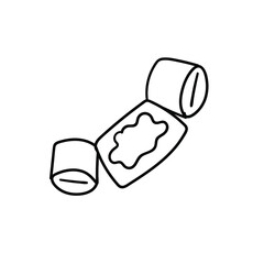 hand drawn doodle baby inflatable armbands. Swimming accessories. arm floats infant. Vector illustration