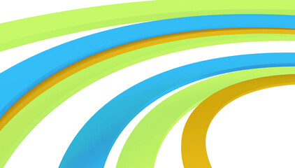 3D wave speed concept illustration render