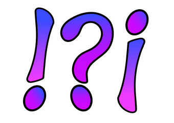 question mark made of paint