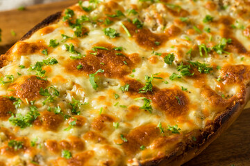 Homemade Cheesy Bread on a French Loaf