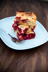raspberry brownies