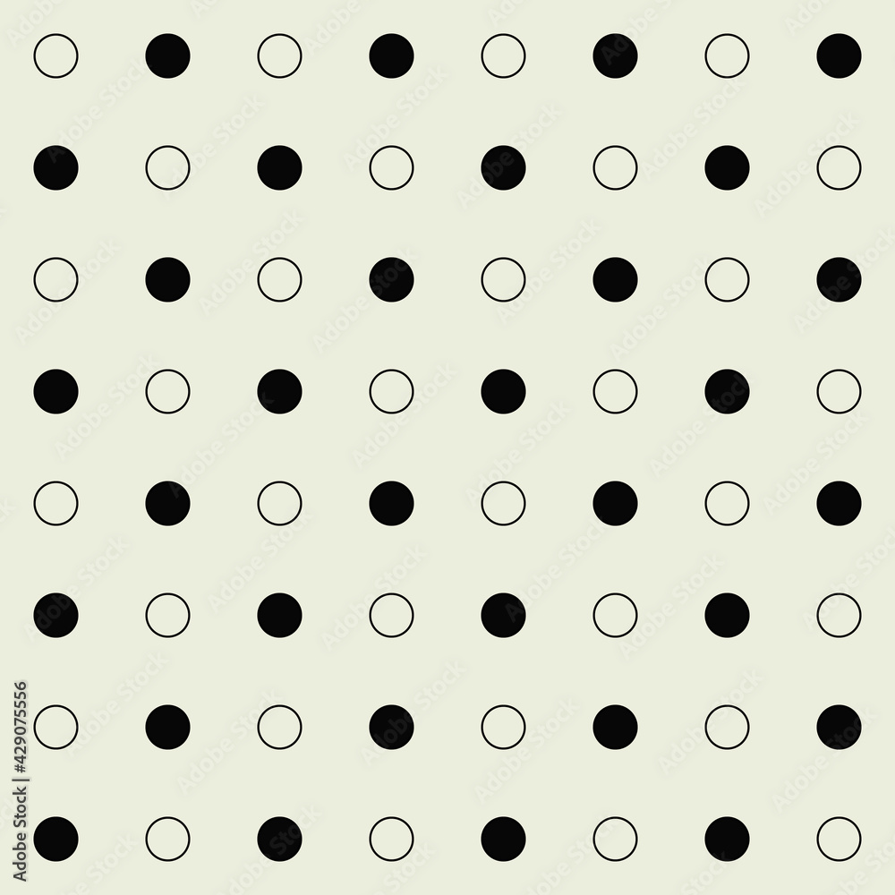 Aufkleber checkered circles pattern. vector monochrome circles.